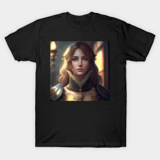 Ukrainian Girl Anime Style RPG Adventure T-Shirt